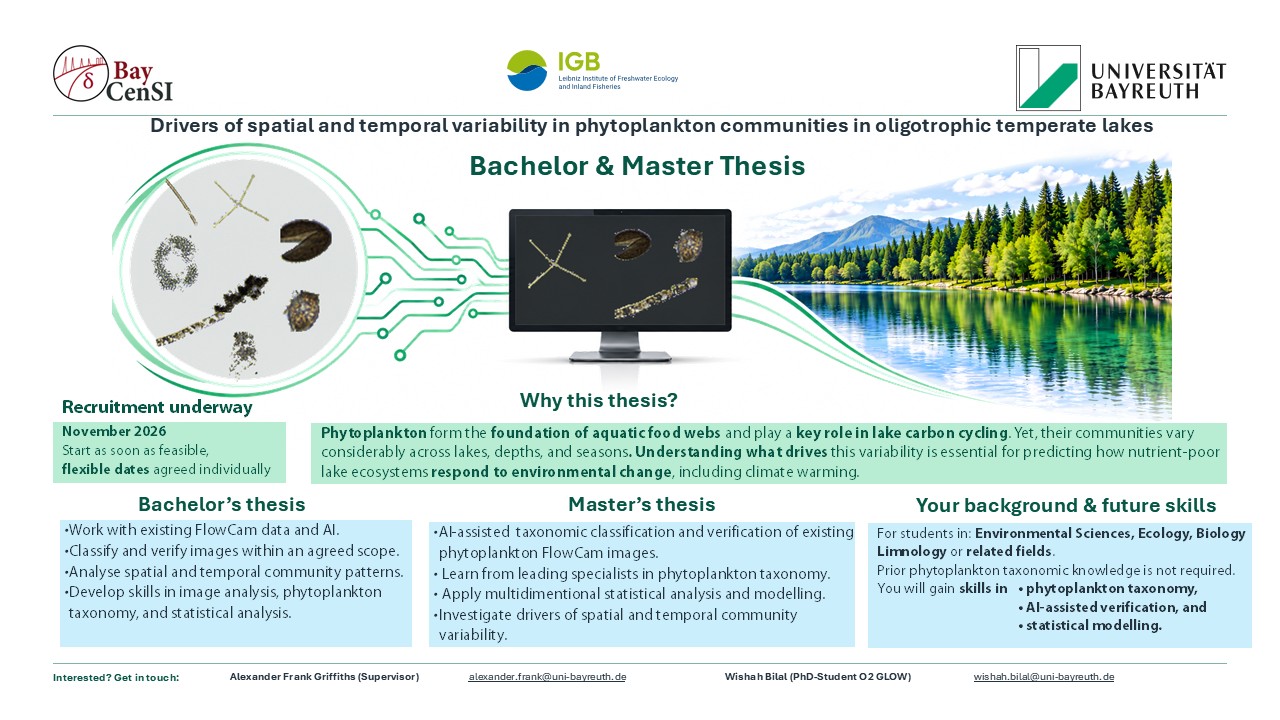 Master and Bachelor thesis available